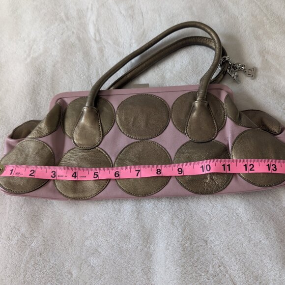 Jennifer Lopez Pink and Gold Circle Accent Bag - Picture 11 of 12